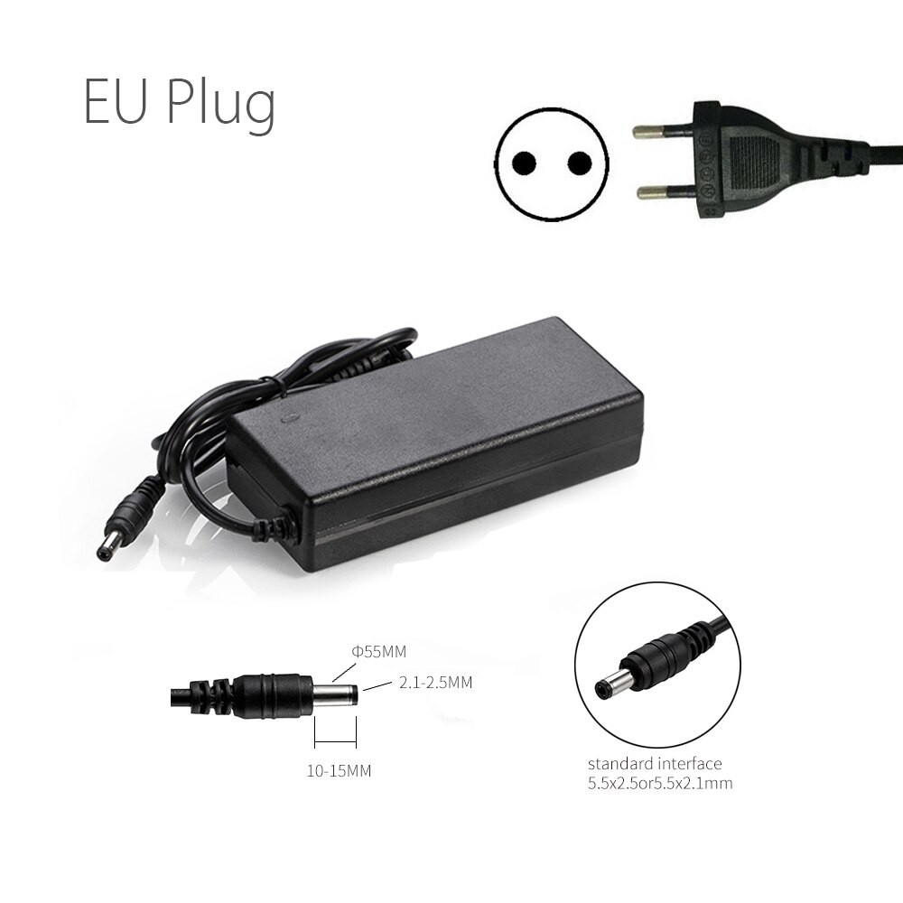 TPA3116 Class D bluetooth 5.0 HIFI 2x50W Stereo Amplifier Support USB TF Card RCA AUX USB Stick: 19V EU power adapter