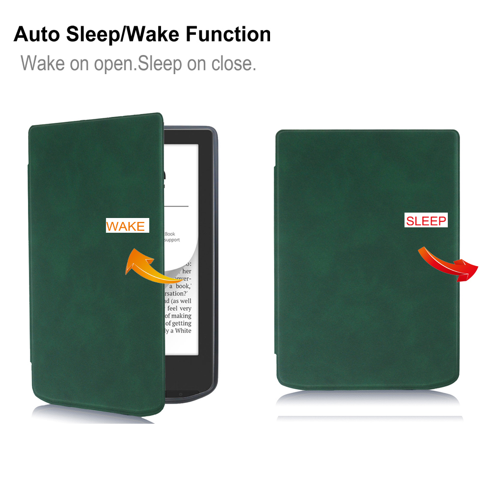 Slim Case for All 6" Vivlio Light / Vivlio Light HD e-Reader Released) - PU Leather Folio Cover with Auto Sleep/Wake