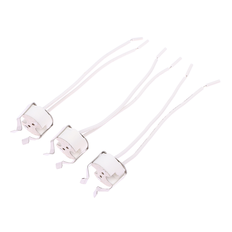 3PCS MR16 GU5.3 G5.3 Lampe Halter Lampe Basis mit Draht Keramik Halogen Sockel Keramik Stecker 250V Led Licht neue