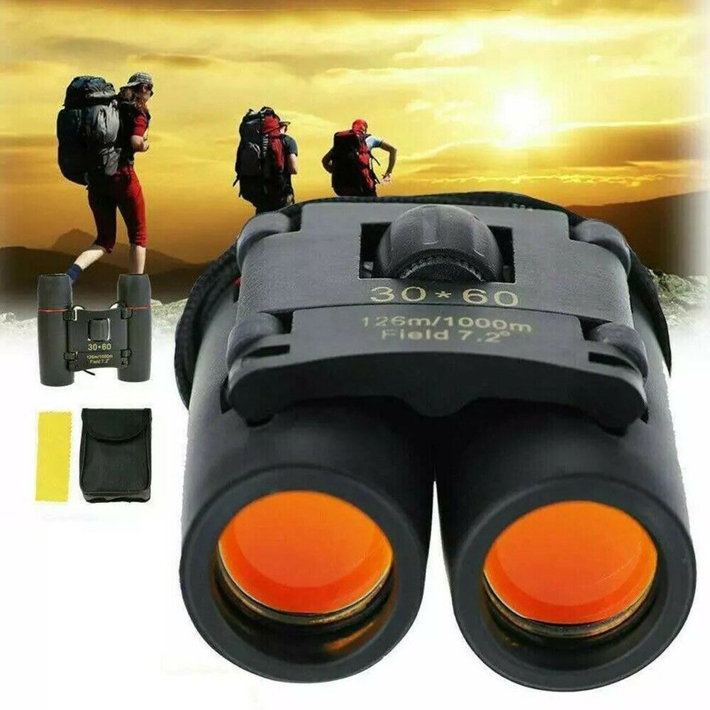 Compact Binoculars with Low Light Night Vision Large Eyepiece Waterproof Binocular for Adults & Kids High Power Easy LDF