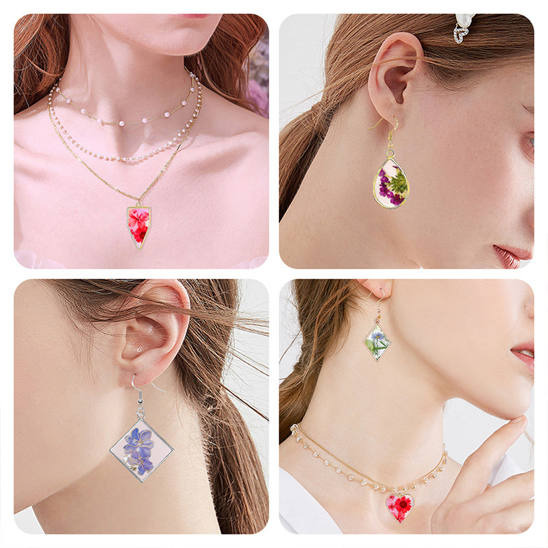 10 stks/30 stks Geometrische Figuur Charme Holle Lijm Lege Hanger Metaallegering DIY Armband Ketting Oorbellen Handgemaakte Bezel Mold