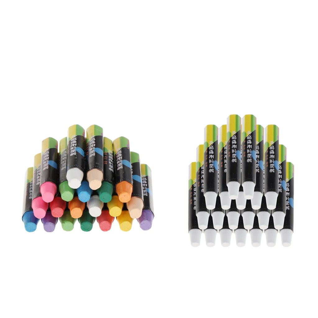 Les bâtons de craie sans poussière solubles dans l'eau ont placé des craies de dessin pour le bureau d'enfants