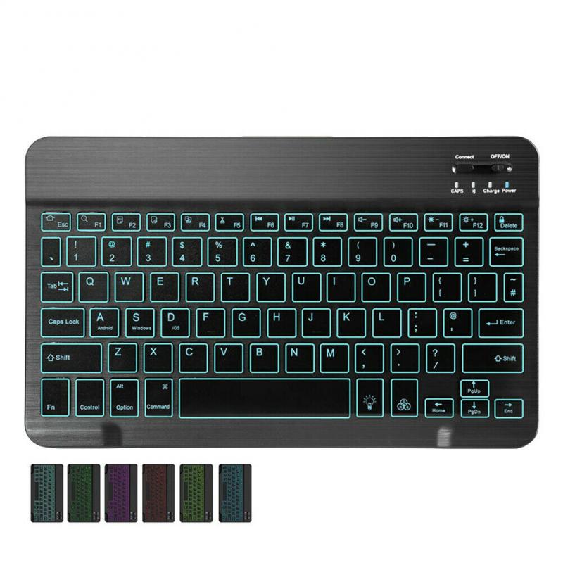 Backlit Illuminated Wireless Bluetooth Keyboard Backlight Chargeable PC Laptop Computer Tablet Gamer Accessories Office