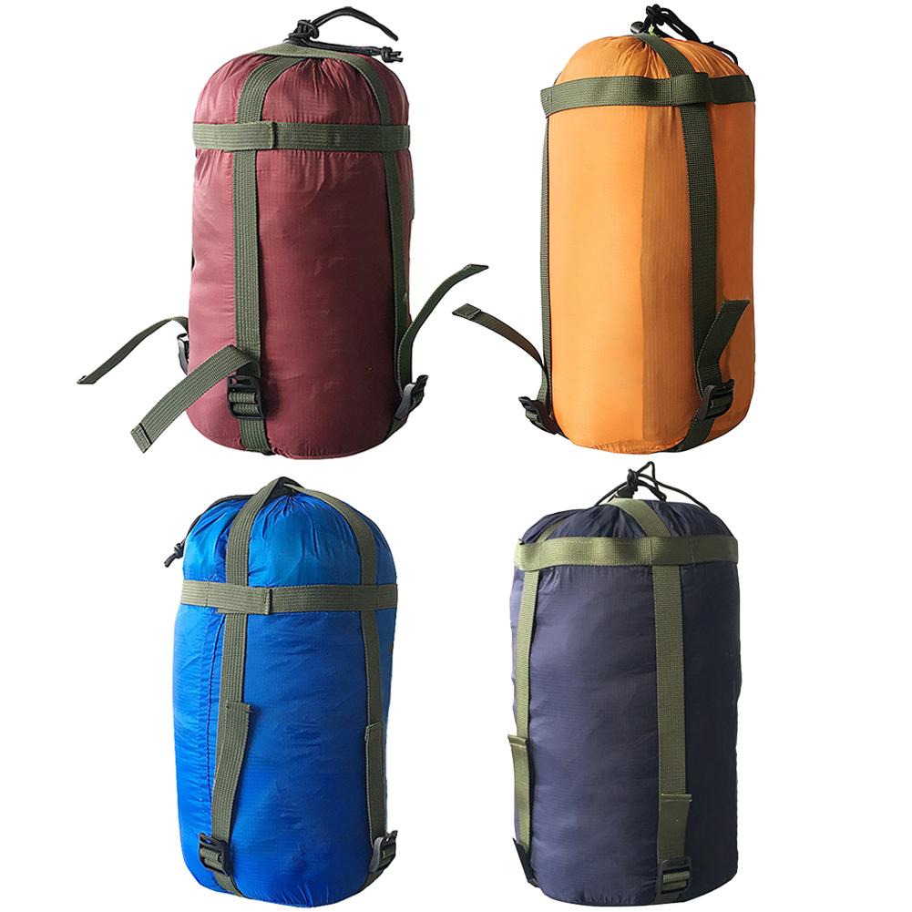 Saco de dormir de acampamento ao ar livre material de compressão saco de roupas diversos drawstring armazenamento bolsa equipamentos de acampamento saco de dormir