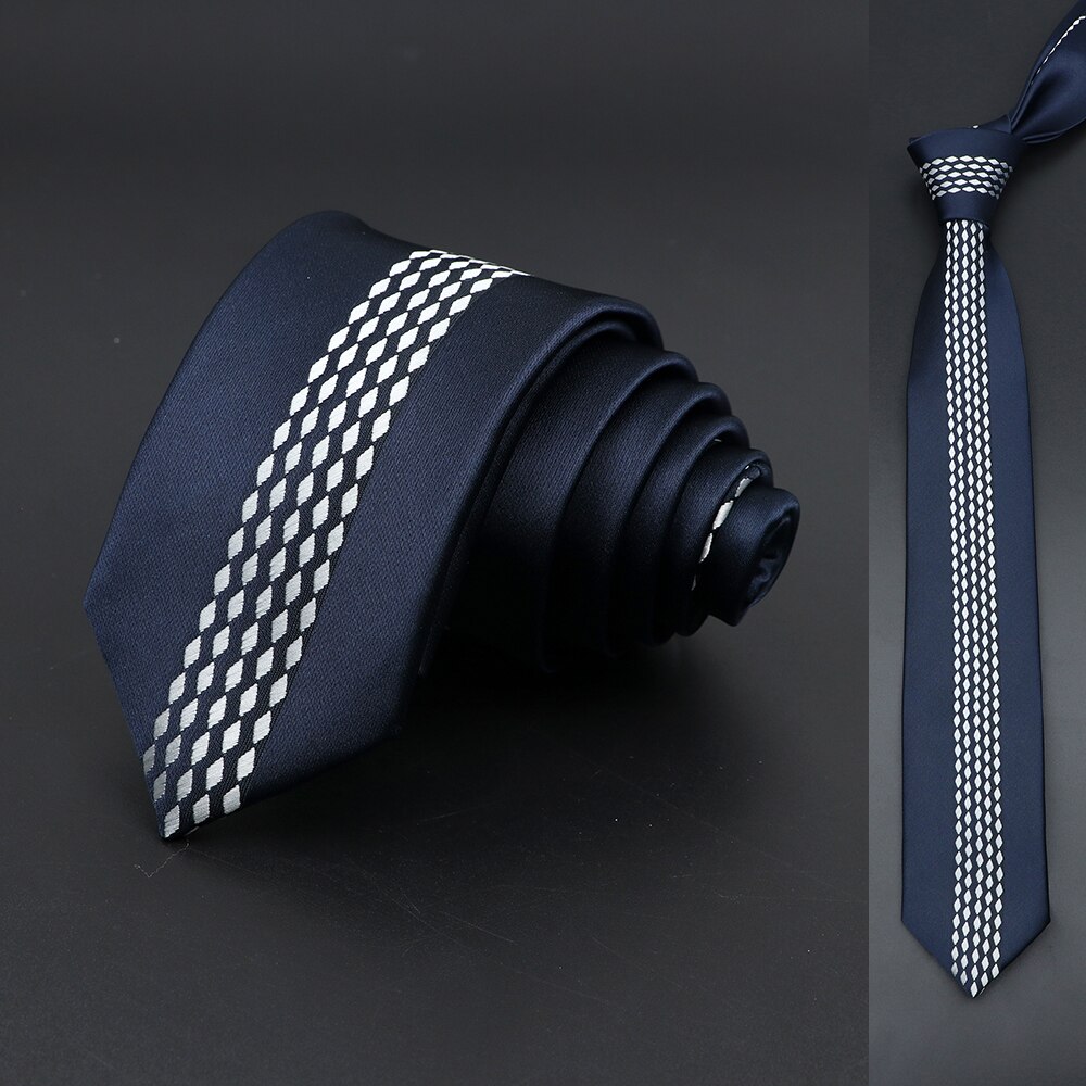 Corbatas delgadas de 6cm para hombre, corbata para vestido de boda, de Cachemira Floral de retales, lazo negro y azul, accesorio de negocios para camisa, , Cravate: 13