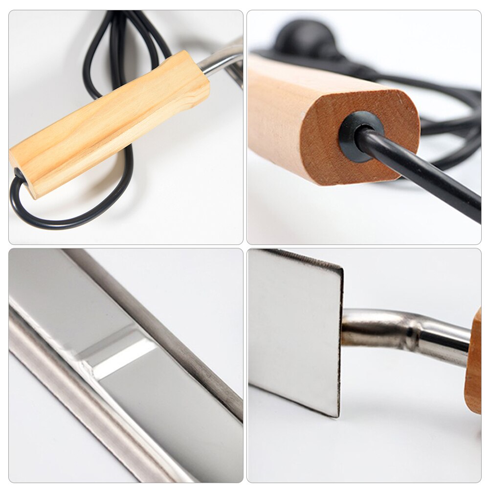 Stainless Steel Electric Honey Scraper Bee Beekeeping Equipment Uncapping Tool Extractor Tool with Wooden Handle