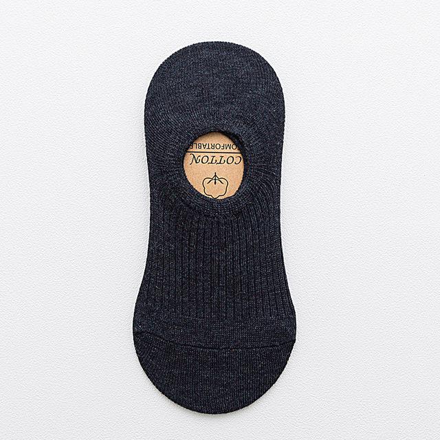 Zomer antislip onzichtbare no show sokken effen snoepkleur gekamd katoen japanse vrouwelijke casual bootsokken: Zwart