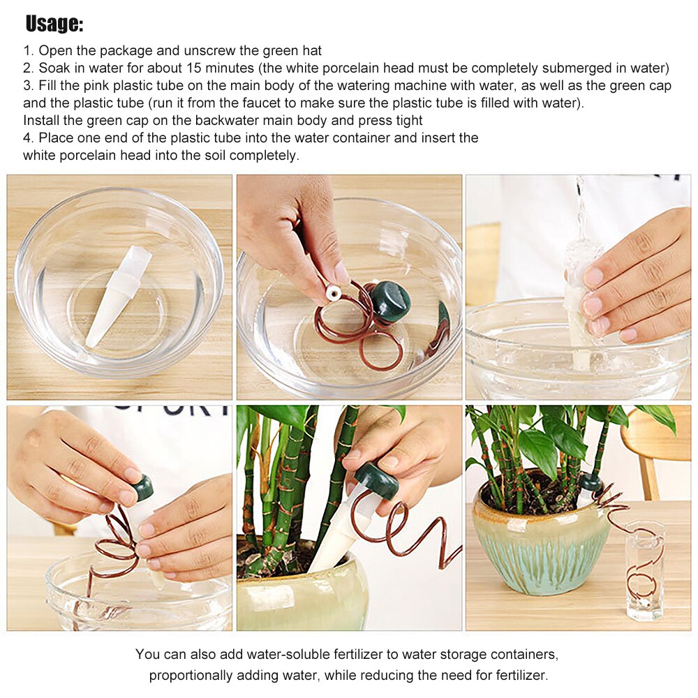 Auto Drip Irrigation Watering System Automatic Watering Plant Devices Flower Watering System Drip Irrigation Spikes Watering Kit