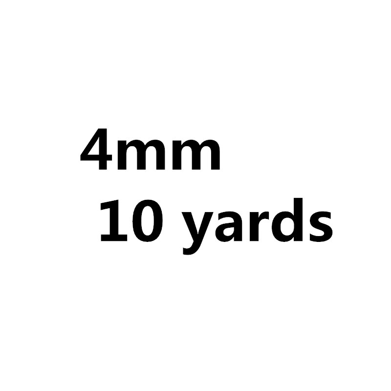 Cuerda de paracaídas blanca para escalada, equipo de supervivencia, pulsera de Paracord, 0,5/0,8/1,0/1,5/4mm, 10 yardas: 4.0mm 10yards