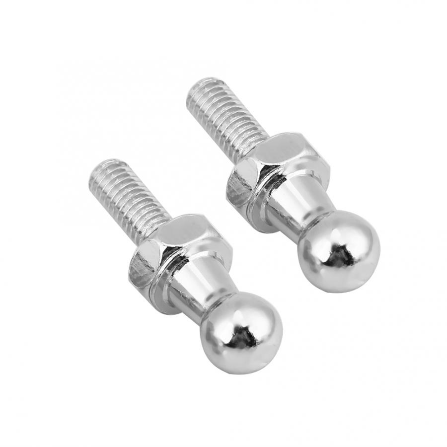 2 stuks Auto Rvs Ball Stud Bolt M6 voor Gasveren Bal Ended Motorkap Auto Accessoires wiel moer