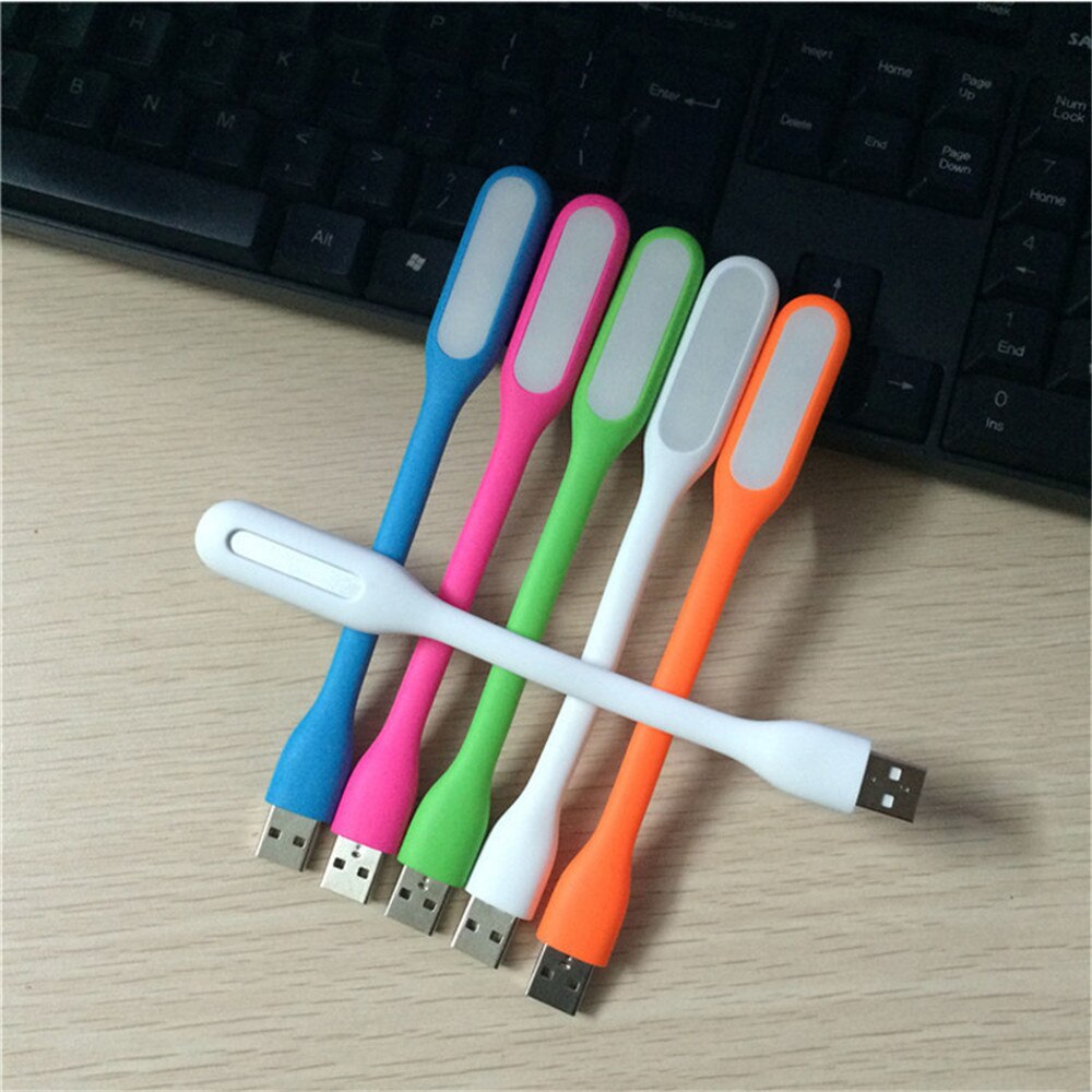 Mini USB Flexible LED Book Lamp 5V 1.2W Brightness Reading Lights Portable Easy Carrier Support for Computer Power Bank Laptop