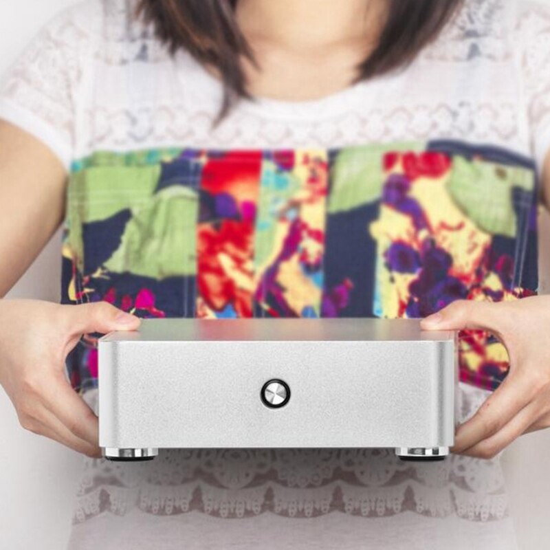H60 htpc chassis computerbehuizing mini itx o horizontale aluminiumlegering praktische slanke computerbehuizing zonder stroomvoorziening