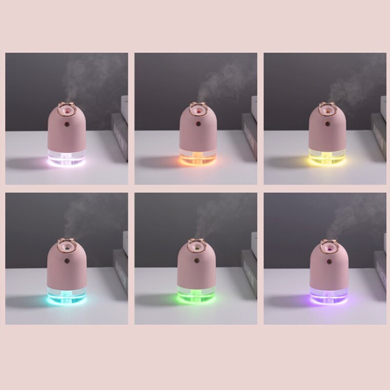 Rabbit Humidifier, Car USB Humidifier, Timed Water Replenishing Portable Humidifier, Colorful Mute Air Purifier