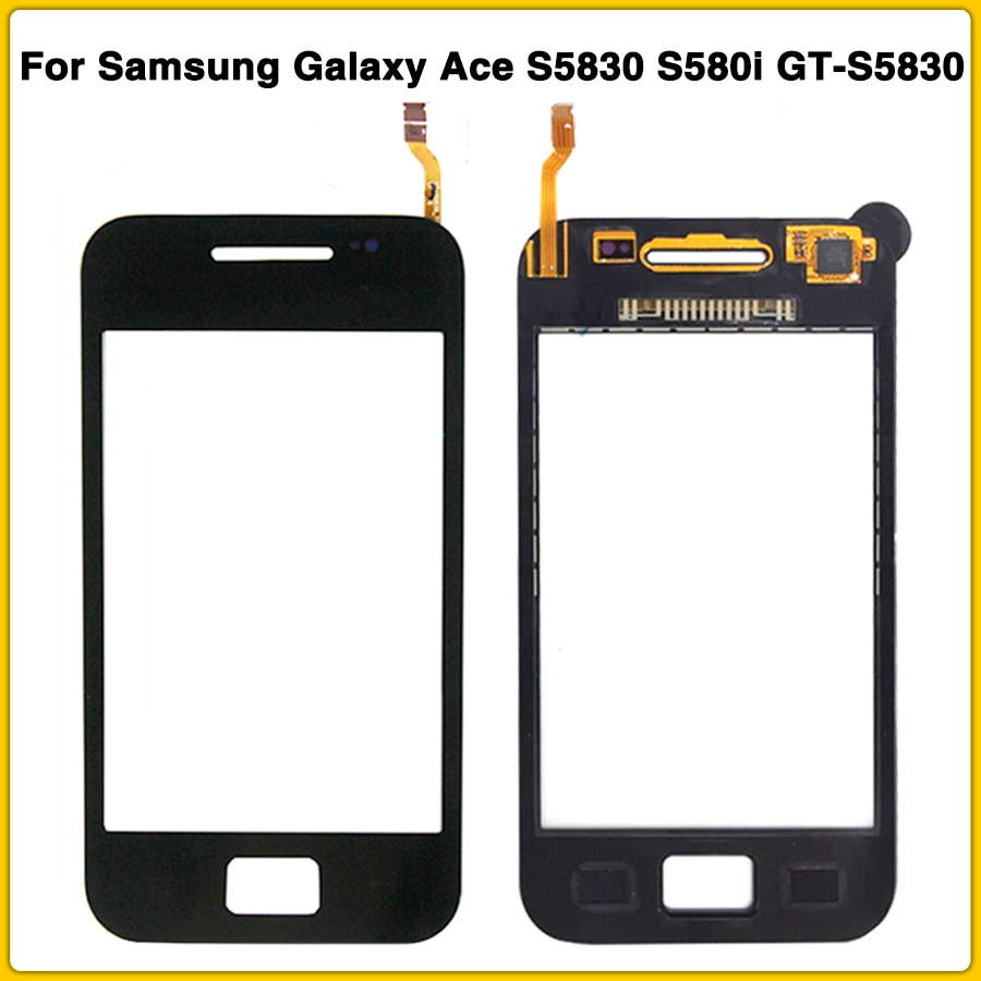 Touchscreen til samsung galaxy ace  s5830 s580i gt -s5830 gt-s5830i touch screen panel digitizer sensor front glas linse