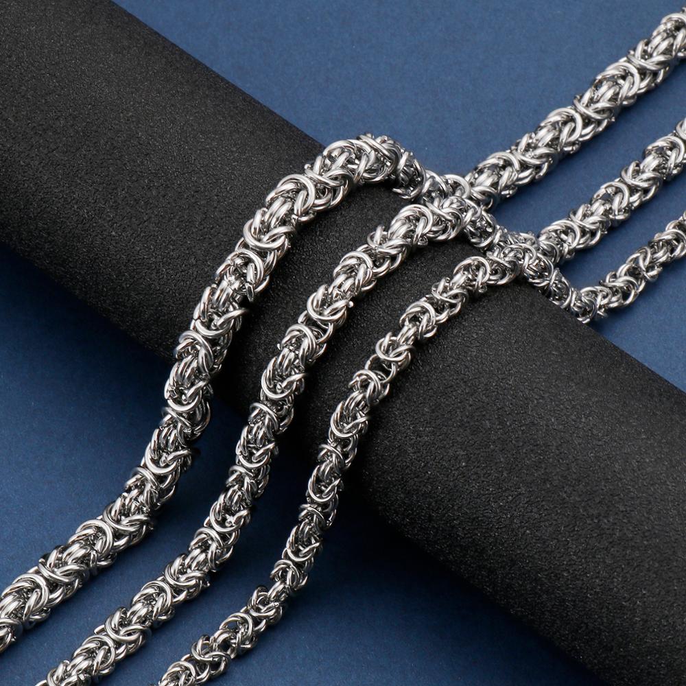 6/7/8mm 316L Stainless Steel Chain Necklace For Men Male Party Jewelry