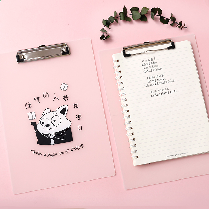 1PCS A4 Transparent Folder Text Board Folder Student Writing Pad Board Book Test Paper Clip Folder Filing Products