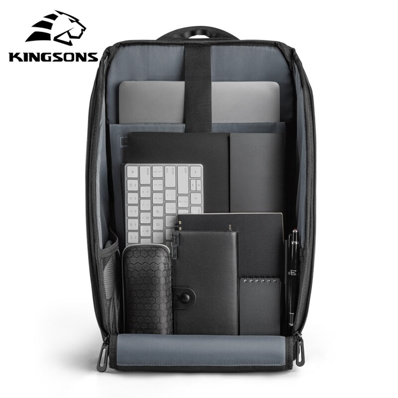 Kingsons Laptop Rucksack Männer Faltbare 15 zoll Multifunktions Wasserdichte Reise Rucksäcke Anti-dieb männlichen schule taschen