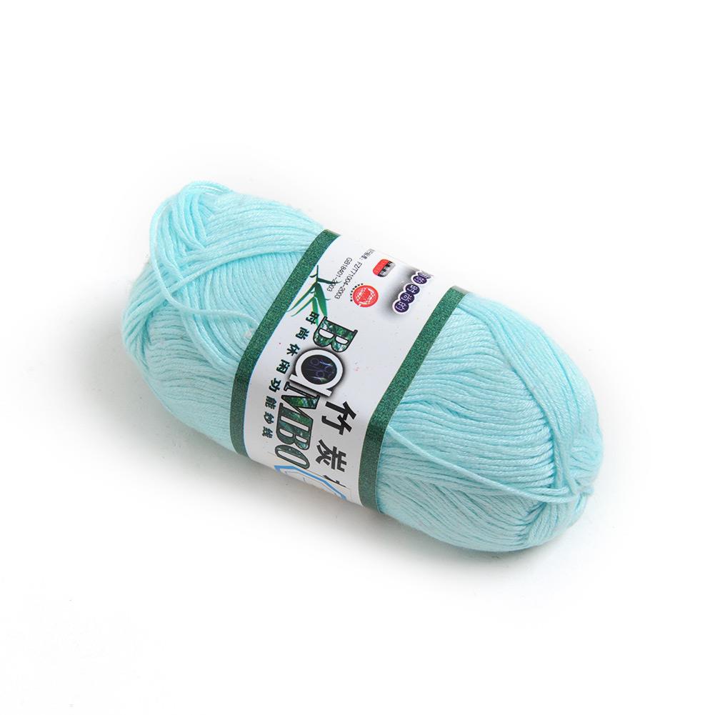 ! Soft Natural Bamboo Cotton Knitting Yarn Fingering 20 Colors