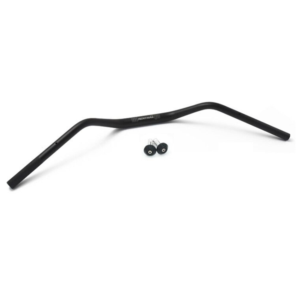 Manillar Universal para motocicleta Renthal, 28mm, para barra gruesa, volante de aluminio para Motocross, 1-1/8'': Black with bar ends