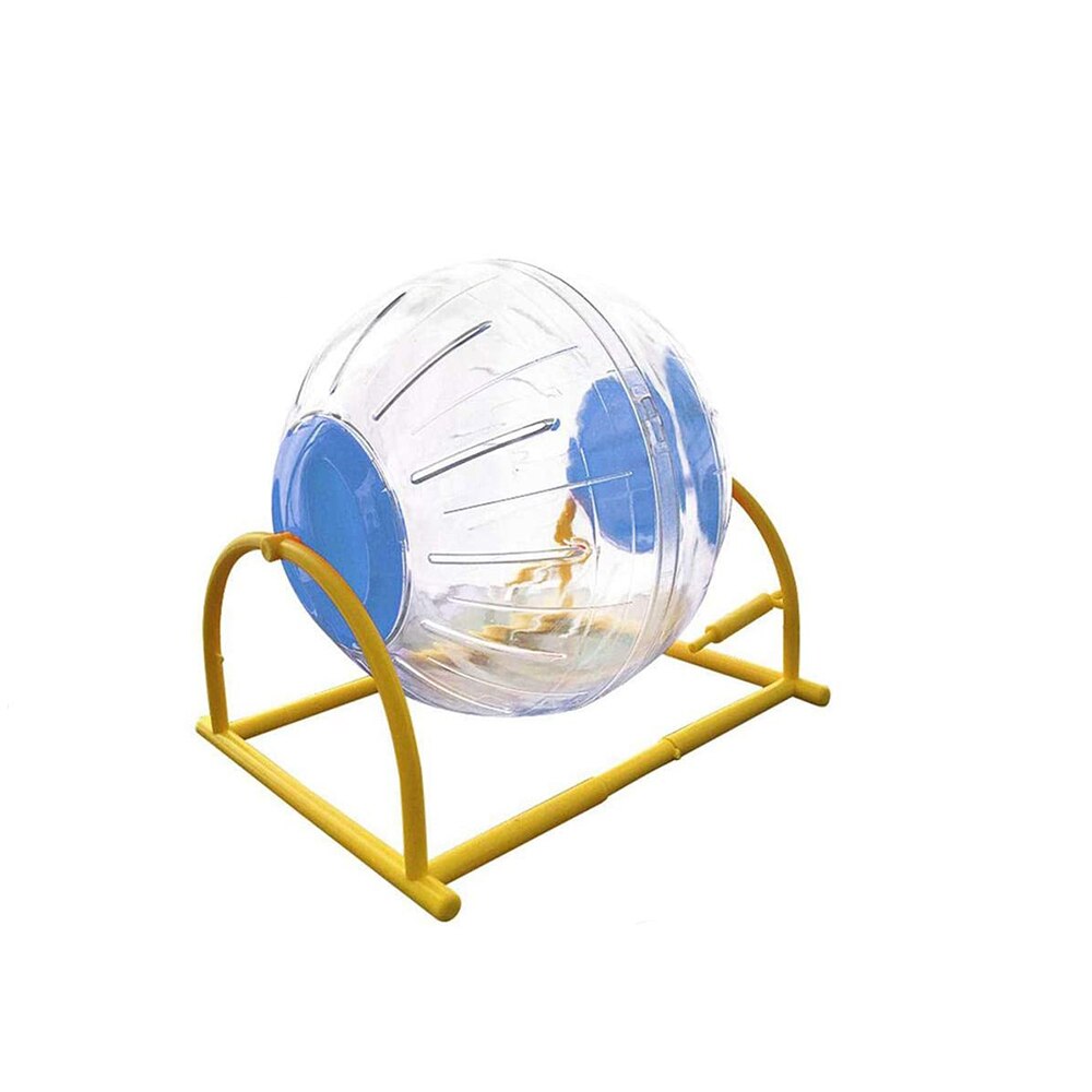 Hamster Run-About Exercise Ball with Stand Transparent Hamster Ball Special Toy Ball for Hamster Lightweight Breathable Prevent: 15cm  blue