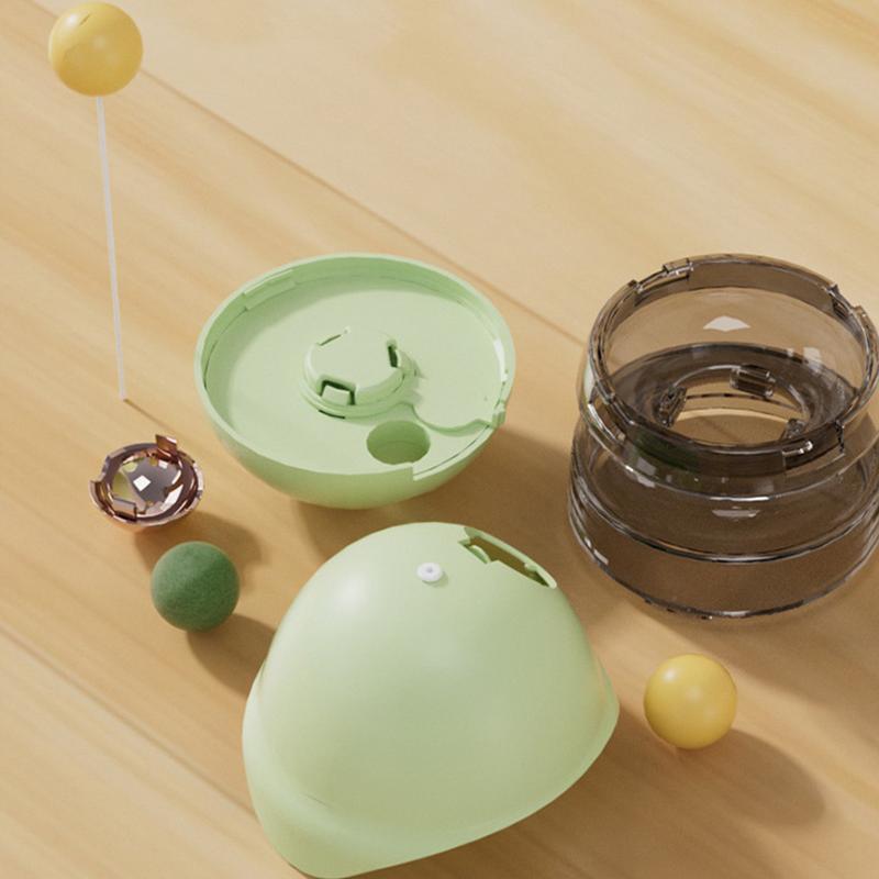 Cat Treat Dispenser Toy Kitten Snacks Temptation Ball Cat Treat Dispenser Cat Treat Feeder Toy With Catnip Balls For