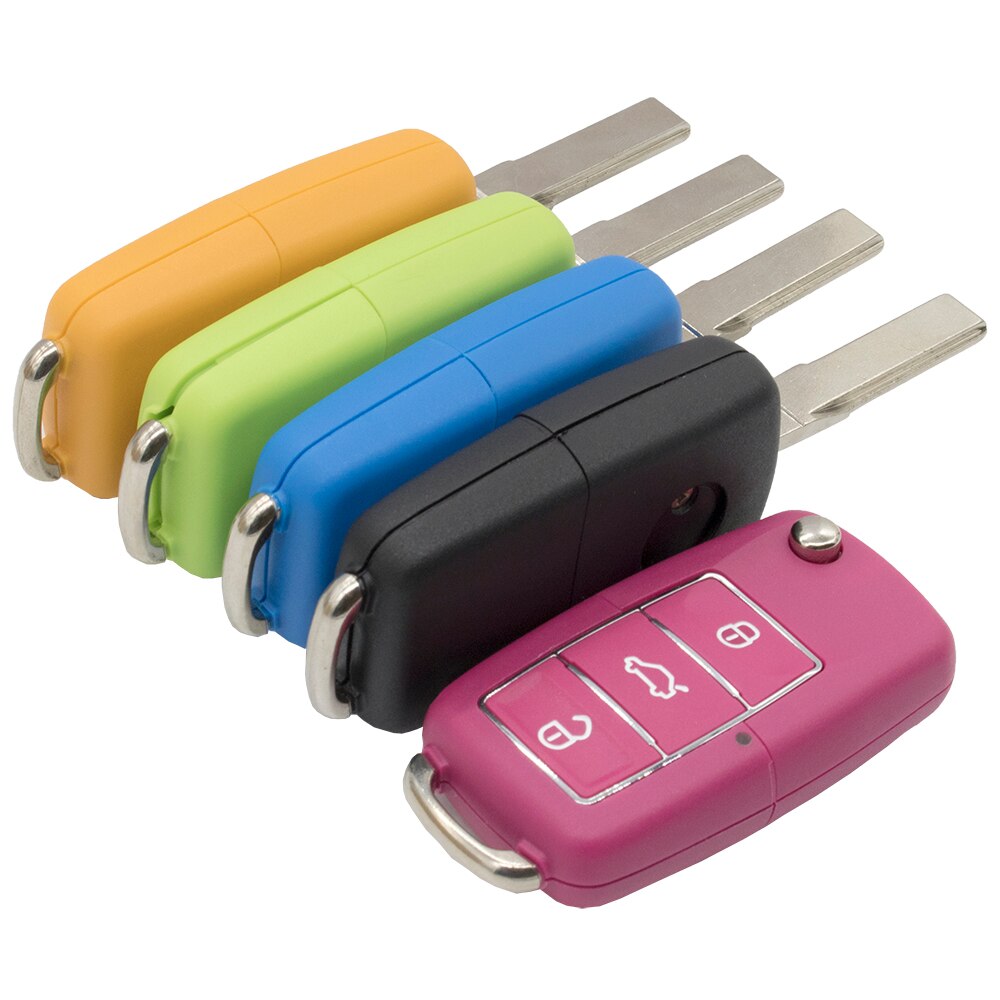 WhatsKey Auto afstandsbediening Sleutels Shell Voor Volkswagen Skoda Seat Golf Jetta Beetle Polo Bora Passat Voor VW 3 Button Vervanging flip Sleutel