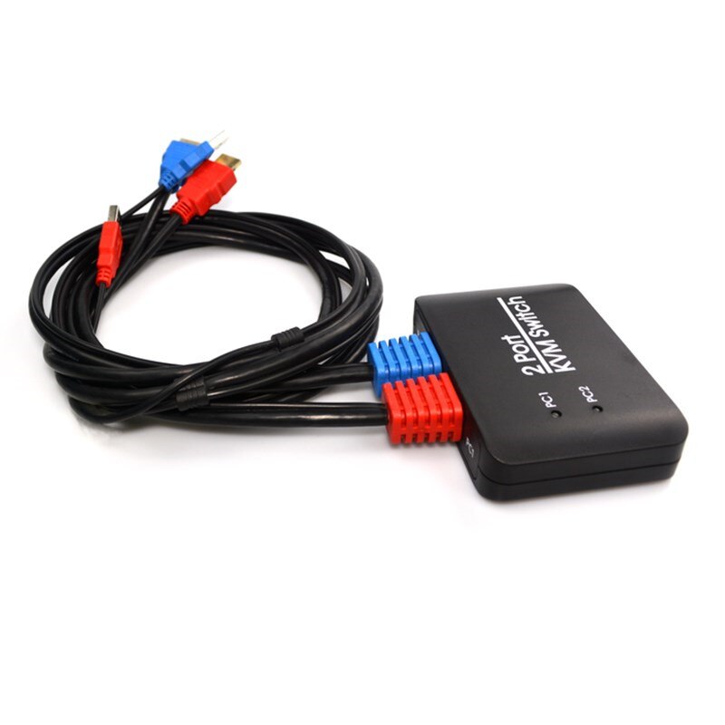 2 Port KVM Switch USB2.0 HDMI2.0 Support U Disk/Key-press Switch/LED Switch Channel/Mouse&amp;Keyboard Control Multiple PC Computer