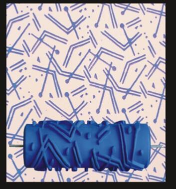 Pintura 3D para decoración de pared, rodillo de goma de 5 pulgadas, cabezal de cepillo sin herramientas de pintura, papel tapiz, máquina de pintura para habitación del hogar: 17