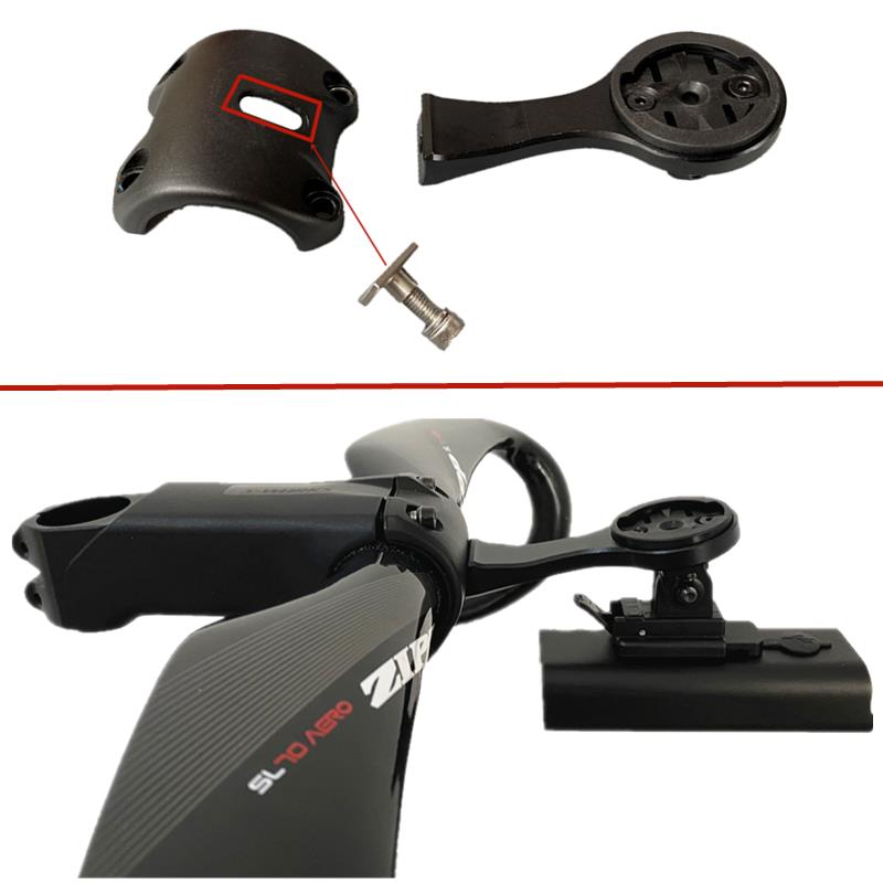 VENGE SL7 Fahrrad Lenker Messgerät Halfter Mit Lange Mutter Elliptischen See Gelten Garmin XOSS Wahoo Bryton S-funktioniert Meter Halterung