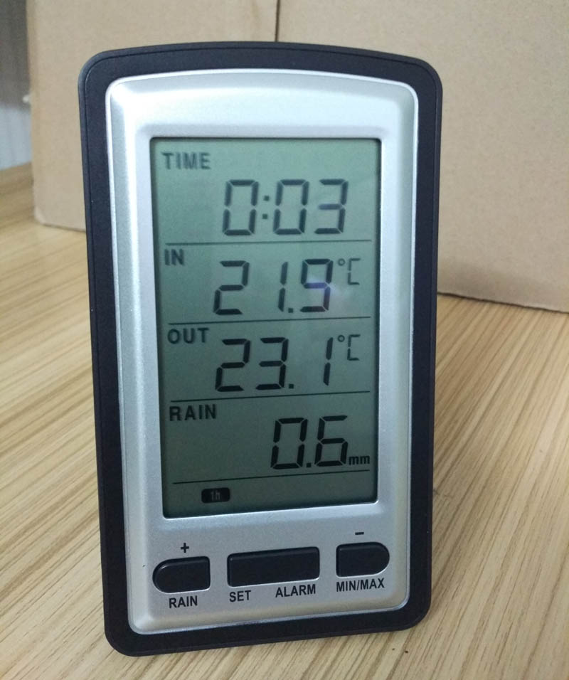 Elektronische regen gauge Regen gauge Regen sensor Regen gauge Elektronische thermometer Elektronische weerstation