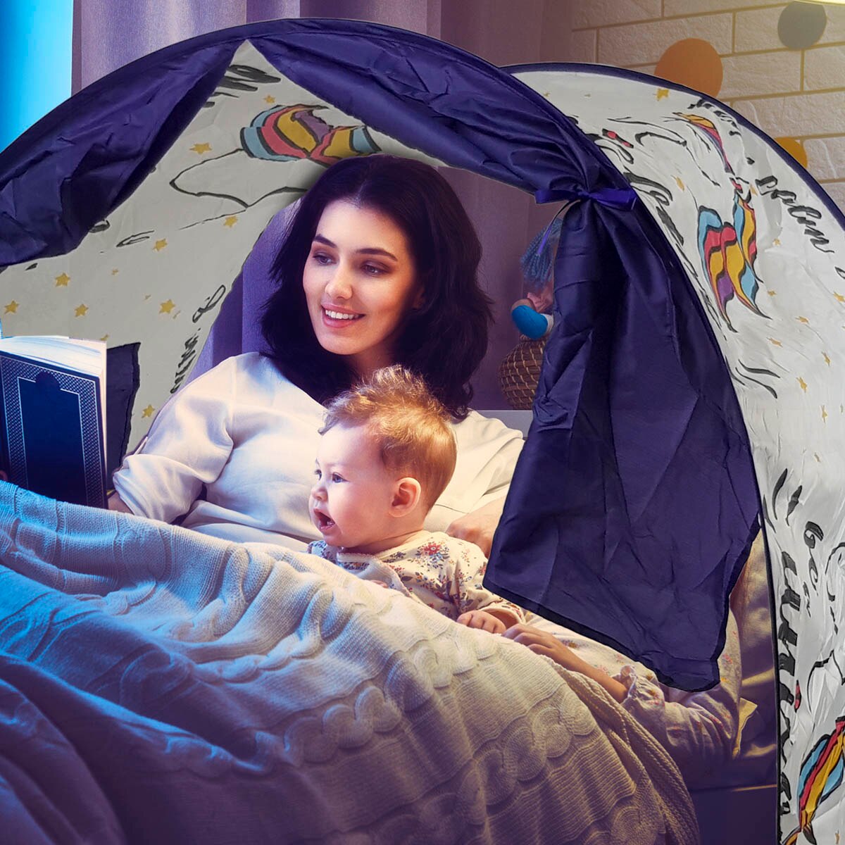 Kinderen Luifel Voor Bed Ruimte, Turn Uw Kind Bed In Een Magische Droom Wereld, inclusief Draagtas, Tough, Duurzaam, Eenvoudig Te Monteren, Luifel, Kind Bed Luifel