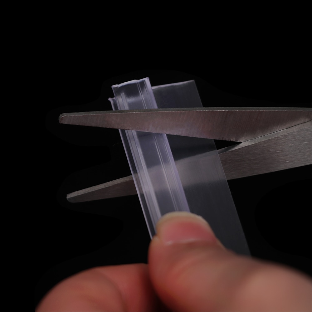 Gennemsigtig anvendelig bad bruser skærm dør tætningsliste 4 to 12mm tætningsspalte vindue dør trækliste tætningslister hardware