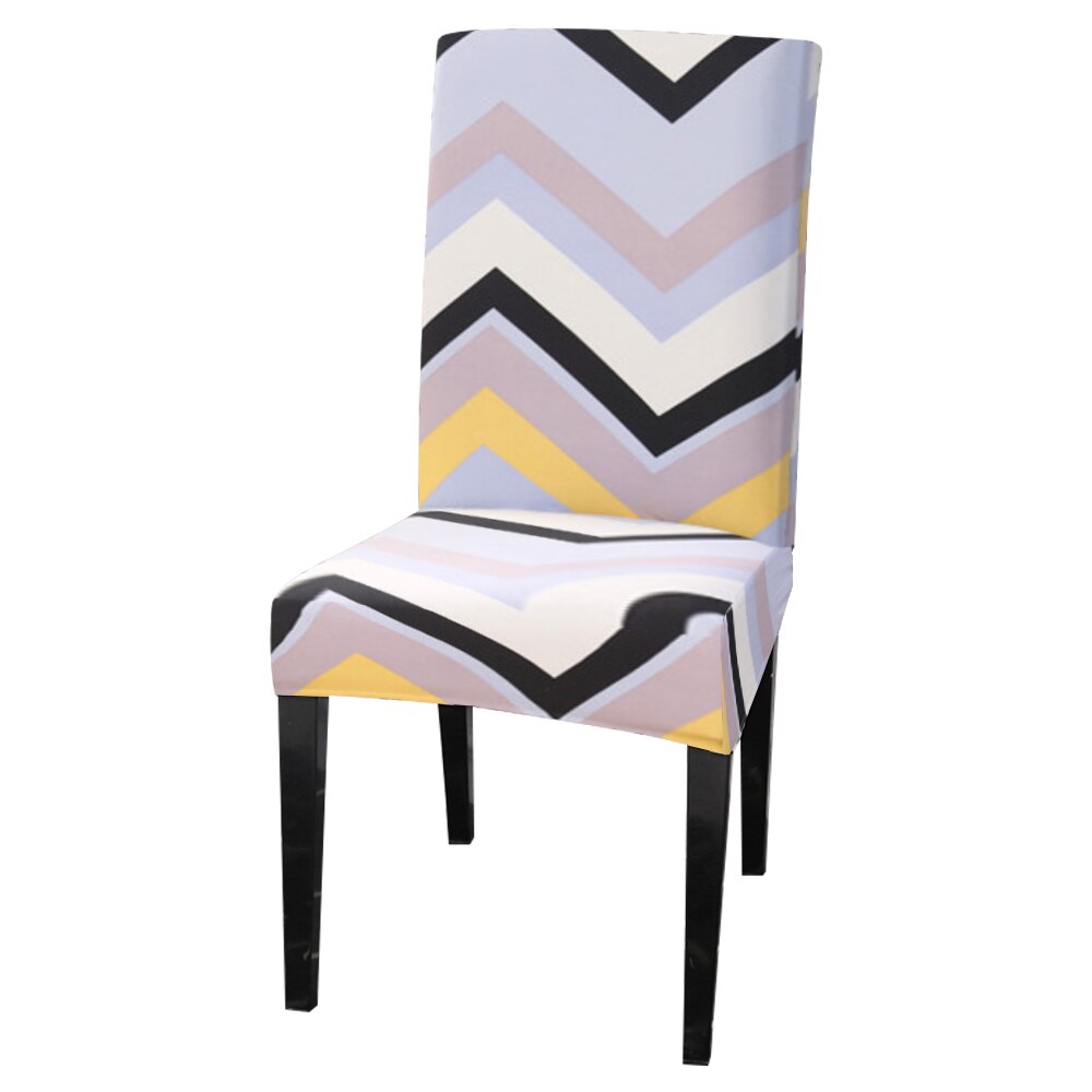 1pc- delige stoelhoes met elastische, vuilafstotende en afneembare bekleding voor dinerstoelen, bruiloften en andere evenementen.: 21
