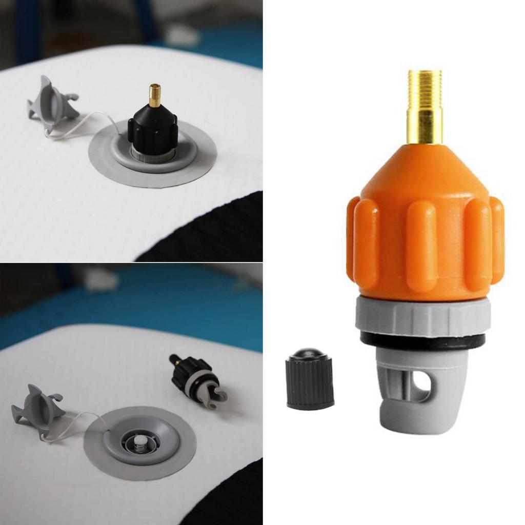 Standard Paddleboarding Electric Pump Valve Adapters Inflatable Pump Adaptor Compressor Air Valve Converter - Rubber Raft Airbed