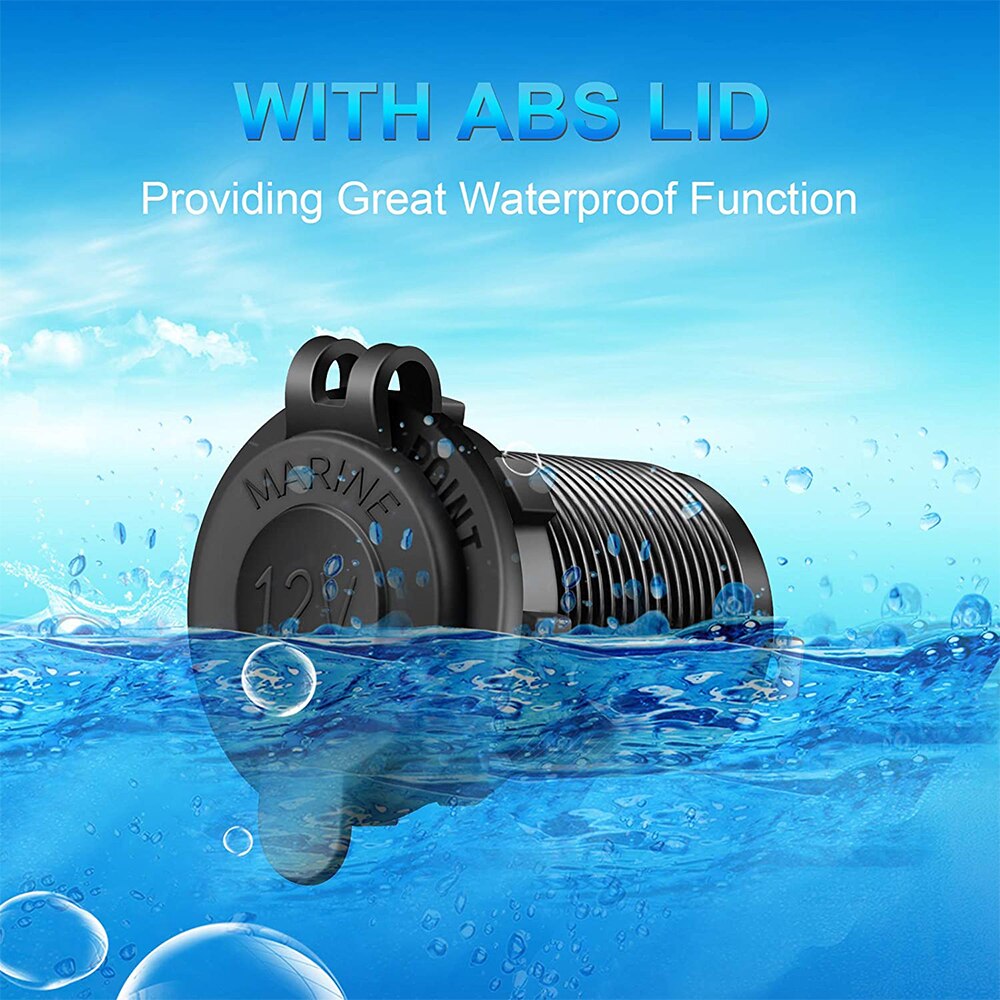 12V Sigarettenaansteker Waterdicht Stofdicht Auto Boot Motorfiets Tractor Stopcontact Bakje Auto Accessoires