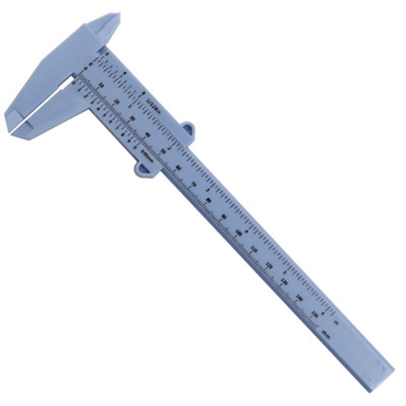 1pcs DIY Measure Tool Woodworking Metalworking Plumbing Model Making 150mm Vernier Caliper Aperture Depth Diameter Measure Tool: 150mm blue