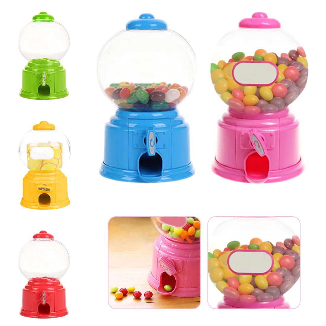 Mini snoepautomaat, schattige snoepjes, bubble gumball dispenser, spaarpot, speelgoed voor kinderen, snacks, opbergdoos, schattige snoepjes