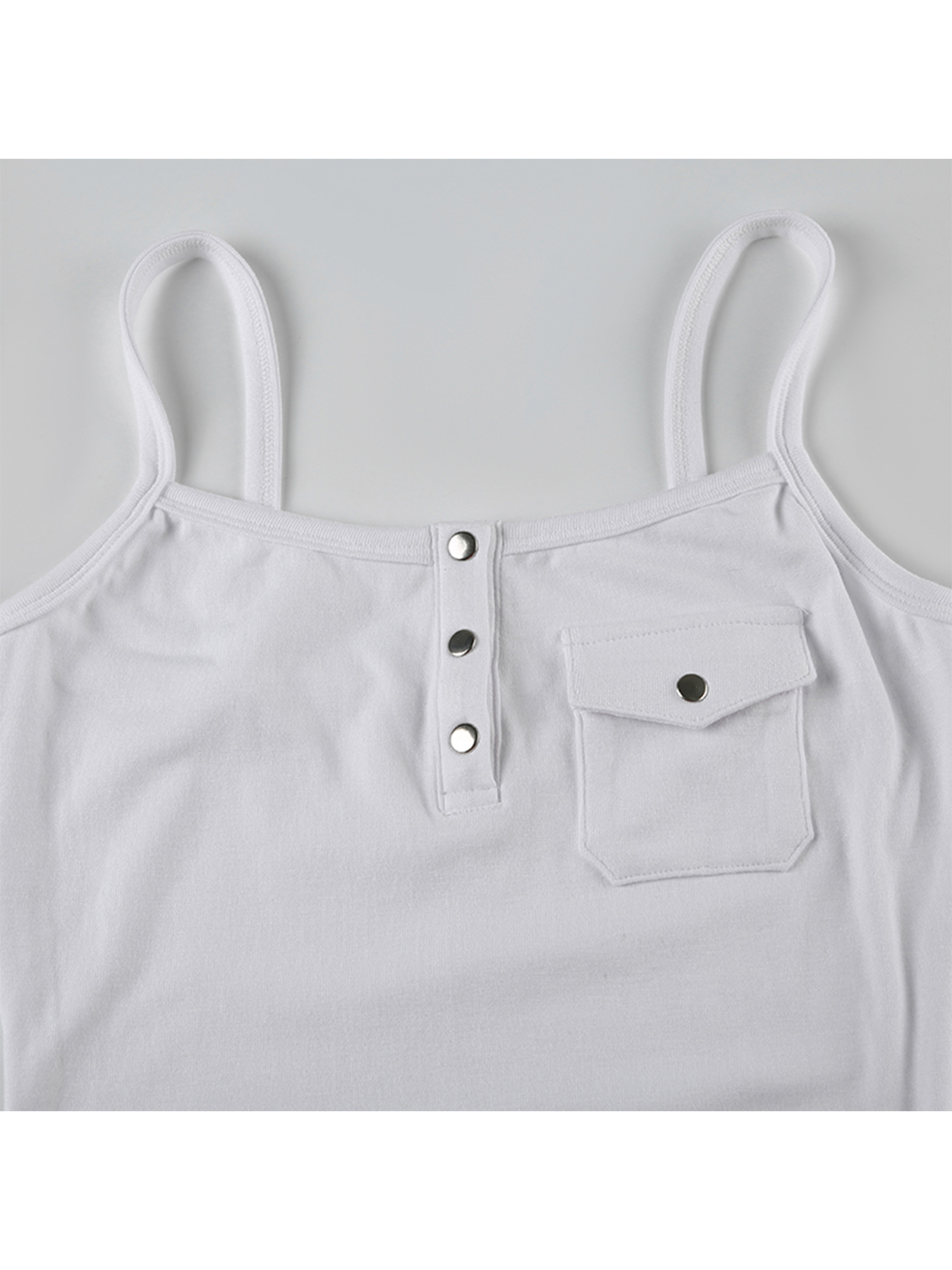 Iamsure Casual Solid Zakken Camis Top Sexy Slanke Slash Hals Mouwloze Tank Toops Vrouwen 2024 Zomer Mode Streetwear Dames