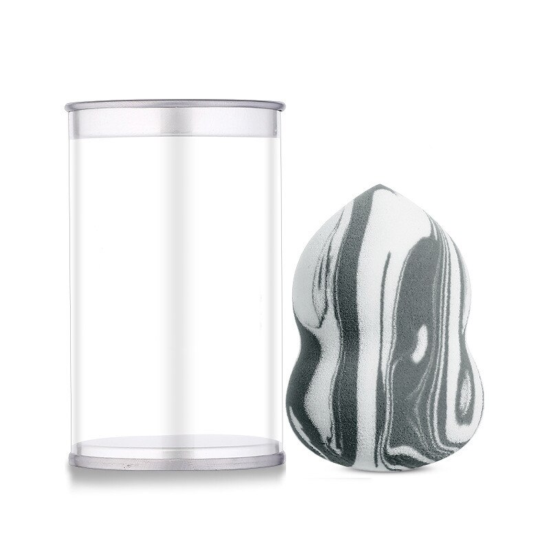 Makeup Foundation Sponge Makeup Cosmetic Puff Powder Smooth Beauty Cosmetic Makeup Sponge Marbling Blender Water Shape Puff: Marble Gourd