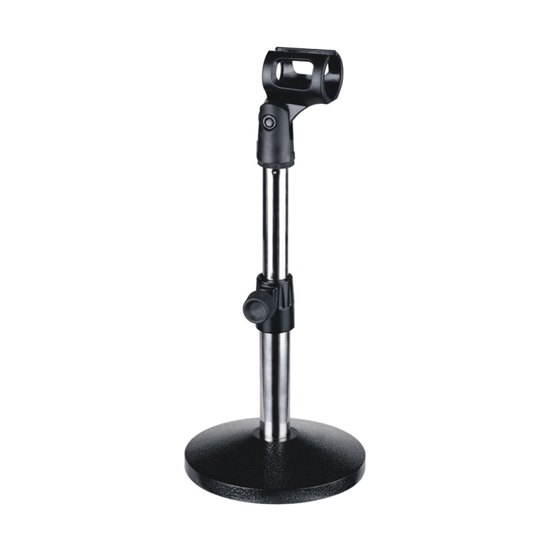 Microphone Stand Compact Tabletop Microphone Stand Mini Desktop Mount with Height Adjustment: Default Title