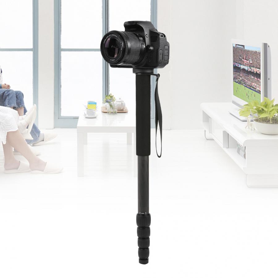 Monopode télescopique Portable en Fiber de carbone, trépied pour caméra DSLR, tropode d&#39;alpinisme