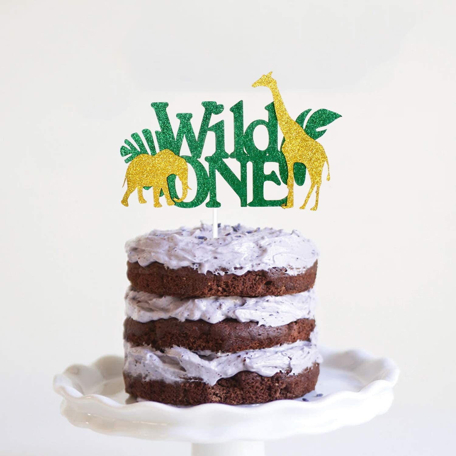 Wilde Een Cake Topper Jongen Giraffe Gelukkige Verjaardag Cupcake Toppers Party Dessert Bruiloft Decoratie Baby Shower Bakken Levert Diy