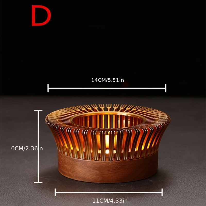 Gold Hohl Aluminium Legierung Teekanne Wärmer Kaffeekannen Kerze Basis Heizung Herd Haushalt Glas Teekanne Tee Herd Milch Wärmer Stehen: Dark Khaki