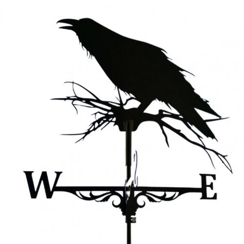 Veleta-indicador de dirección del viento para montaje en techo de granja, Kit de acero inoxidable, soporte para jardín al aire libre, giratorio de velocidad del viento: 4