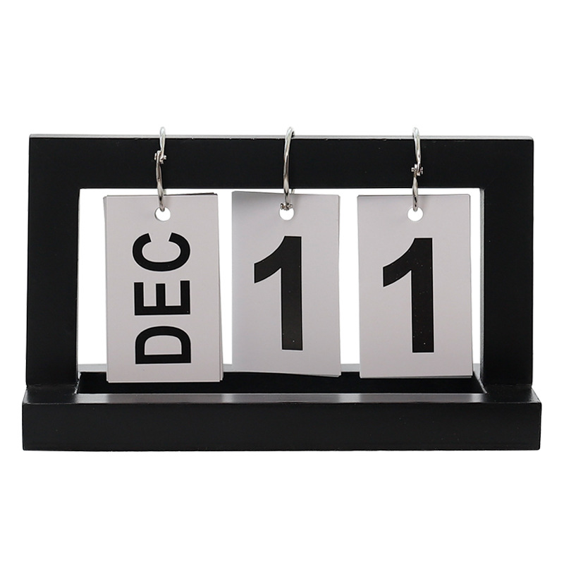 Creatieve En Eenvoudige Houten Ins Turn Pagina Kalender Bureau Bureau Top Kantoor Decoratie Nordic Kleine Ornament Studie Inrichting