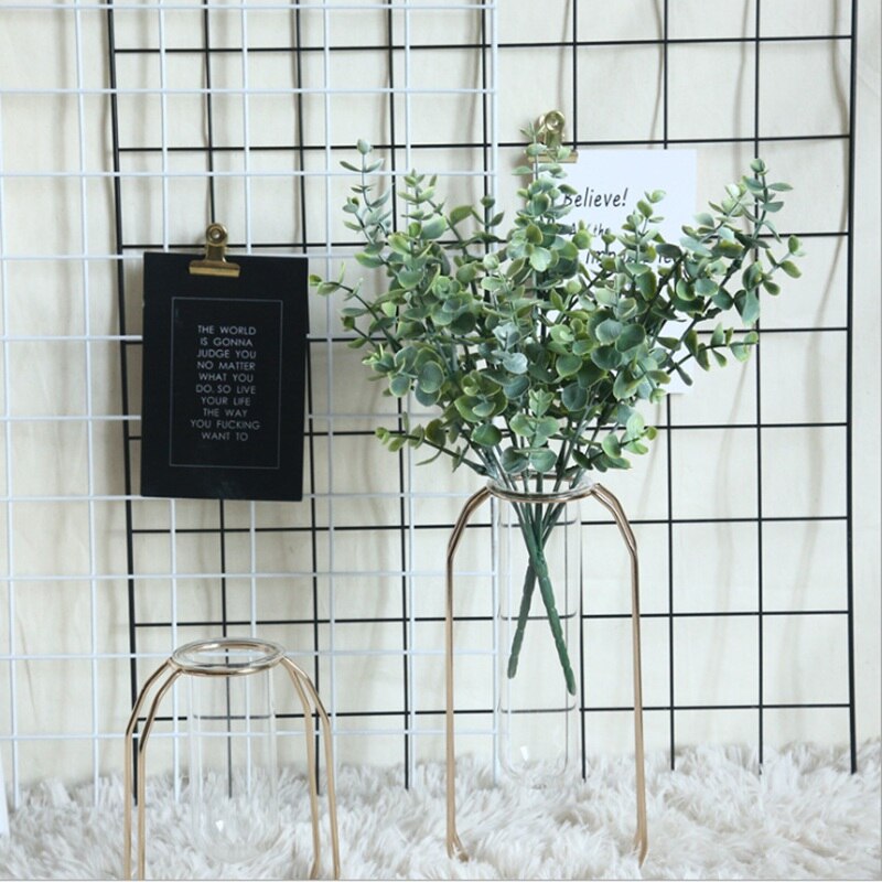 Eucalyptus Bladeren Nep Floristics Kunstmatige Planten Vazen Voor Home Decoratie Accessoires Bruiloft Tuin Decoratieve Bloemen