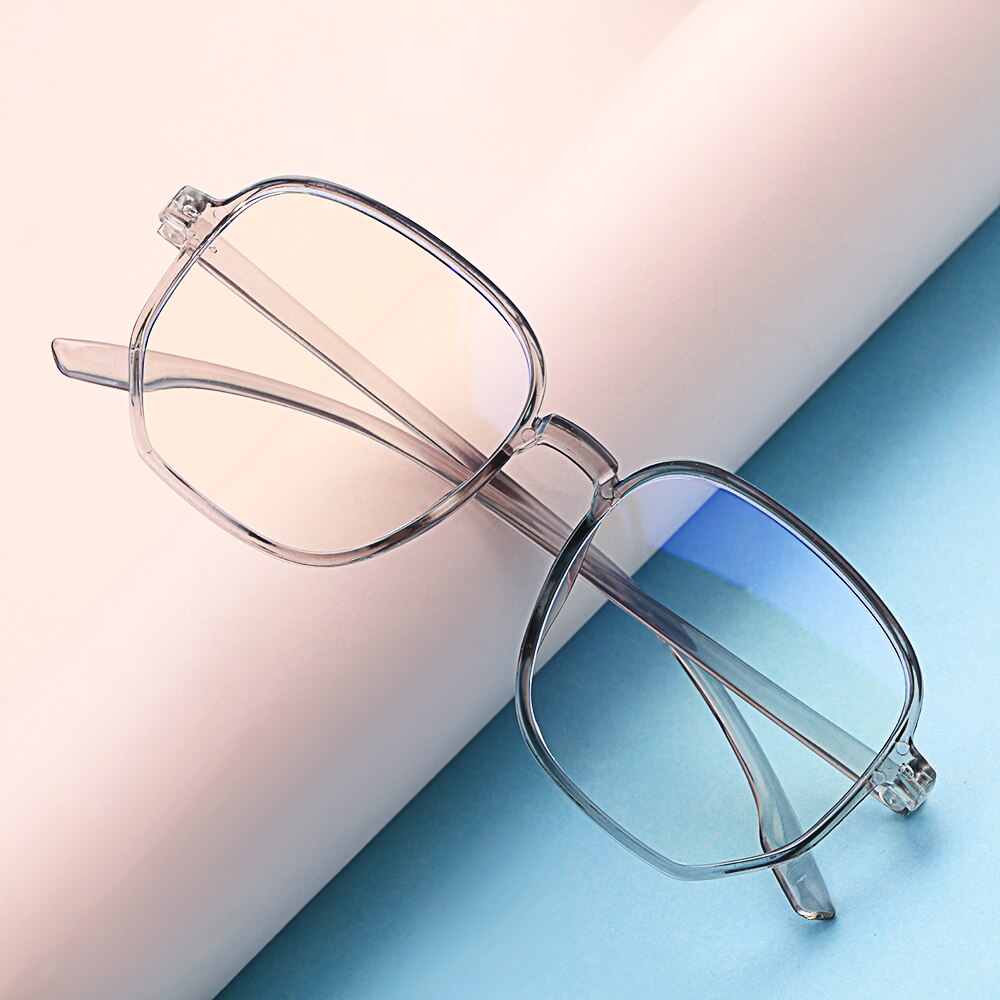 Monturas de gafas para hombre y mujer, monturas de gafas de óptica cuadradas, a la , transparentes