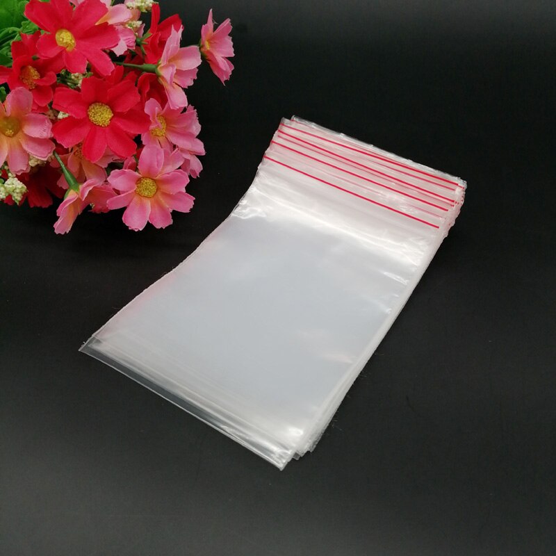 100pcs Plastic Ziplock Bags Reclosable Fresh Keep Clear Zip Lock Plastic Bags Reclosable Zip Lock Poly Small Jewelry Bag Storage