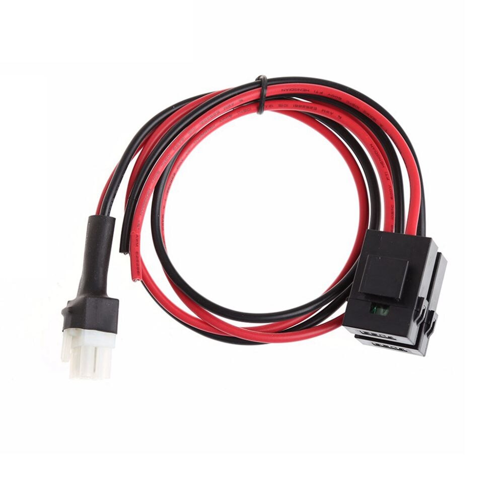 Qiilu Câble d'alimentation d'autoradio de 1 m/3.3ft, câble d