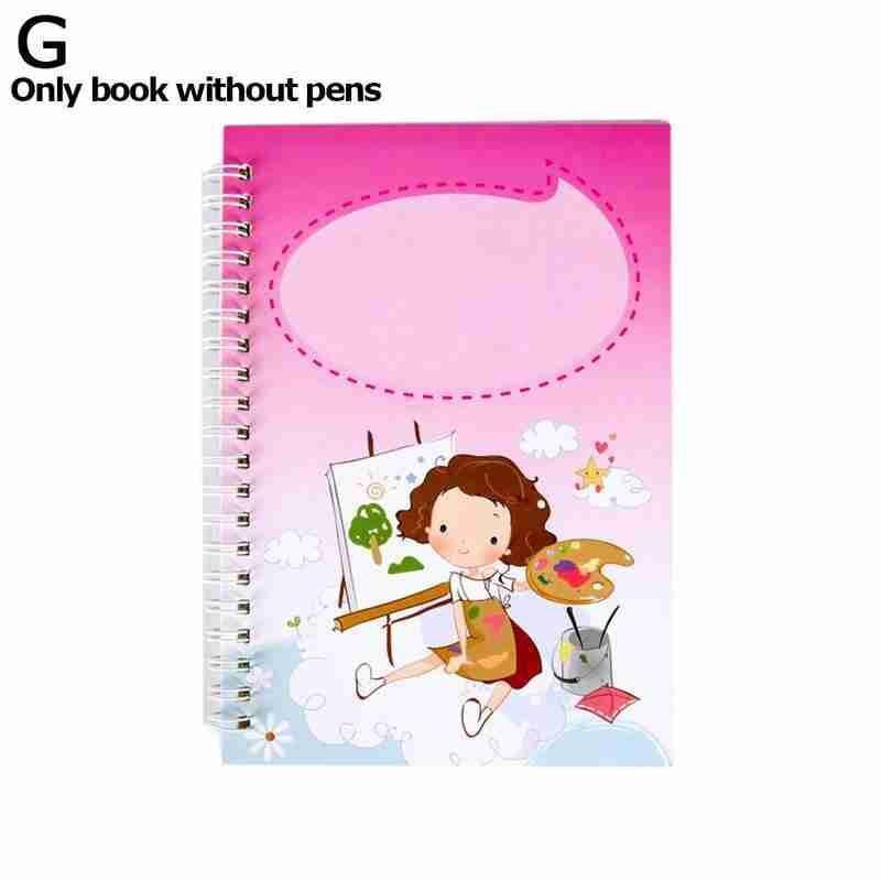 Writing Stickers Groove Copybook Preschool Kindergarten Letter Practice Hard Pen Set Calligraphic Copybook Handwritin H4X0: G